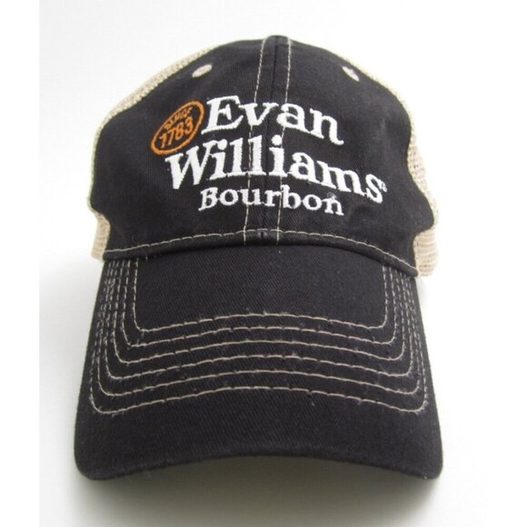 Men Evan Williams Bourbon Mesh Snapback Embroidered Adjustable Hat (C) - Picture 1 of 6